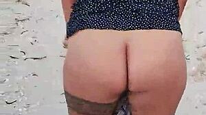 Showing tits and ass on Mexican beach! 😘