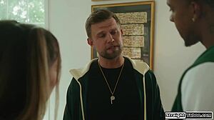 coach knocked up the cheerleader and now he's helping her hide the pregnancy with more sex