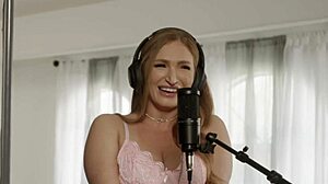 Strawberry blonde skylar snow passionately fucked by van wylde in car