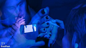 Goddess Teases with Barefoot Feet in Close-Up View