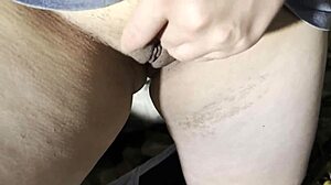 Hiding In Hut From Parents To Masturbate Wet Hairy Pussy To Orgasm!