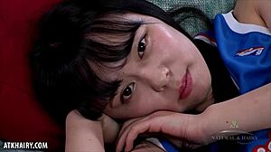 Shy cheerleader yukina kaname fingers bush