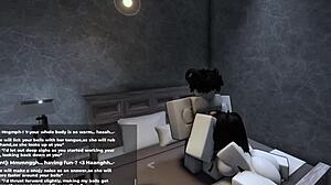 i'm teaching her a lesson in roblox for making me wait