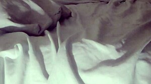 masturbating on my new white bed in squid position