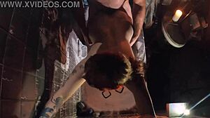 Pyro slut enjoys fire and sex in shower