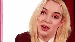 british student in uniform does upskirt joi at party