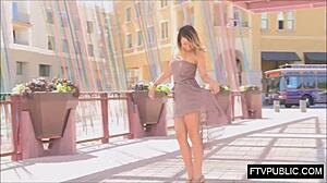 Street Upskirt Flash