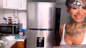 German Tattoo Model With Thick Tits Meets Stranger At Real Date