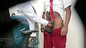 is it fair for that woman to check the schoolboy's dick in the public hospital?