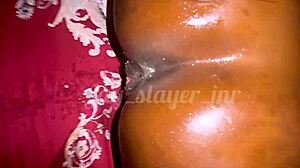 Petite African Girl in Rainy Quickie