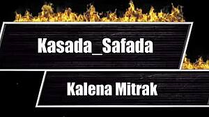 Kalena mitrak cums hard giving ass and loves it used