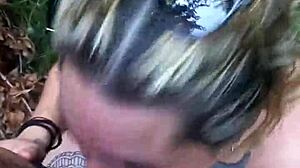 Adventure in public woods with deepthroat?