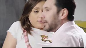 I banged flirty curvy teen 18+ gia derza as her professor in kinky group