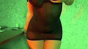 Petite Teen Amateur Tries On Lingerie Showing Naked Pussy And Ass