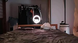 asian handjob in stockings leads to cum 😍