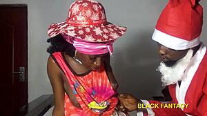 Santa's naughty visit turns into a wet pussy adventure on christmas