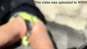 i stretched and stripped outside in my underwear in the mild winter, feeling the snow