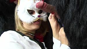 renee richards gets massive tittie cumshot while antonia deona watches