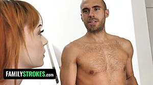 Stepmom and stepdaughter share every inch of stepsons huge cock.