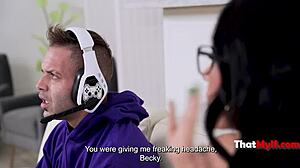 Stepmom In Lingerie Gets Pussy Slaps From Lover In Pov Group Scene