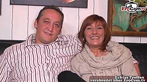 German Housewives Share Husband in FFM Threesome with Two Ripe Sluts