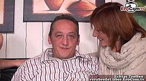 German Housewives Share Husband in FFM Threesome with Two Ripe Sluts