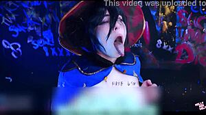 astrologer mona explores glory hole fetish in cosplay