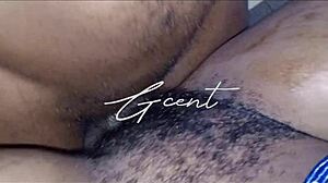 Close up of passionate hairy sex with moaning.