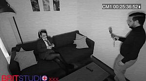 Young Student At Party Surprises With Sloppy Cum In Mouth