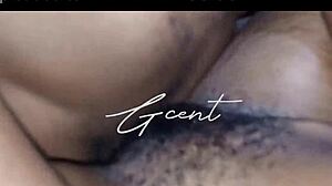 Close up of passionate hairy sex with moaning.