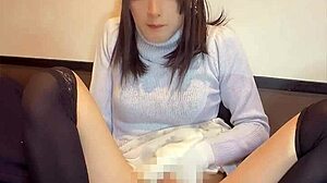 cute shemale ass masturbation