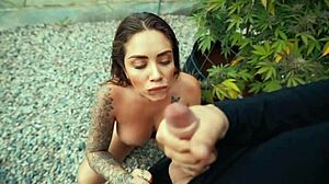 Outdoor Blowjob Cumshot