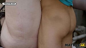 Mature Blonde Cum Covered