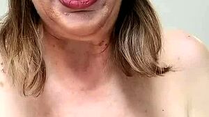 granny's titty cumshot