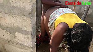 Ebony Chubby Outdoor Fuck