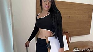 Latina Teen Rides Cock