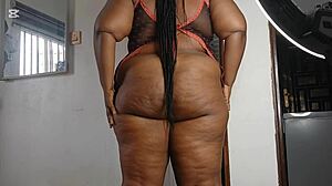 Curvy Ebony Milf Laundry