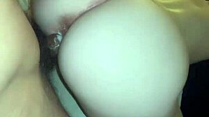 white chick keeps cumming hard on huge black cock