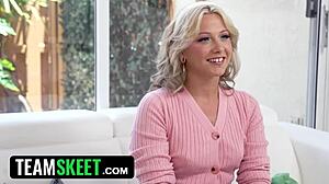 blonde first porn shoot