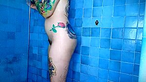 Shaving with Anal Plug