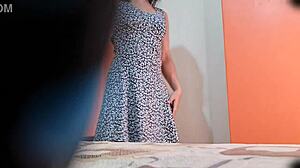 colombian undressing voyeur