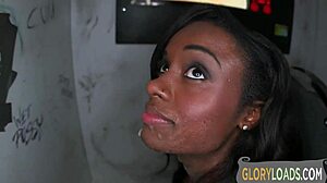 Ebony Gloryhole Deep