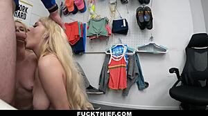 Guard Fucks Shoplifters Threesome