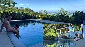 Outdoors Anal Blowjob