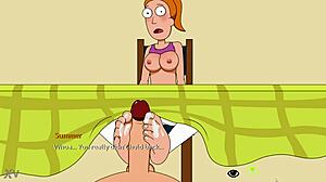 Parody Footjob Scene