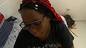 Horny Latina Sucks Cock