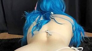 PAWG Rides Huge Dildo