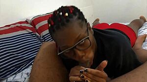 Horny Latina Sucks Cock