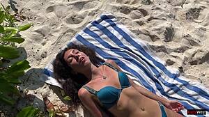 Pissed On Beach Girl