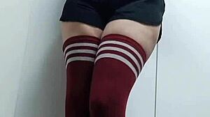 Topless Socks Tease